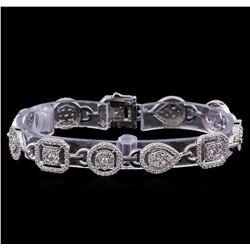 4.89 ctw Diamond Tennis Bracelet - 14KT White Gold