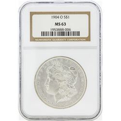 1904-O MS63 NGC Morgan Silver Dollar