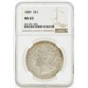 Image 1 : 1889 MS63 NGC Morgan Silver Dollar