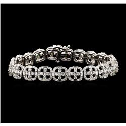 7.33 ctw Diamond Bracelet - 14KT White Gold