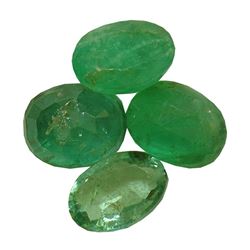 3.71 ctw Oval Mixed Emerald Parcel