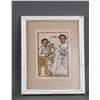 Image 2 : 3 PC Ethiopian Folk Painting with Frame