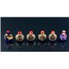 Image 1 : 6 PC Assorted Chinese Peking Glass Snuff Bottles