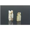 Image 2 : 2 Pc Chinese Hetian White Jade Carved Seals