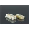 Image 4 : 2 Pc Chinese Hetian White Jade Carved Seals