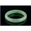 Image 1 : Burma Green Jadeite Carved Bangle