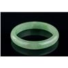 Image 1 : Burma Green Jadeite Carved Bangle