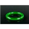 Image 1 : Burma Green Jadeite Carved Bangle