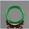 Image 3 : Burma Green Jadeite Carved Bangle