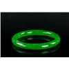 Image 1 : Burma Green Jadeite Carved Bangle