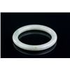 Image 1 : Burma White Jadeite Carved Bangle