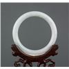 Image 3 : Burma White Jadeite Carved Bangle