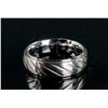 Image 1 : Stainless Steel Stripe Band Men's Ring RV$60