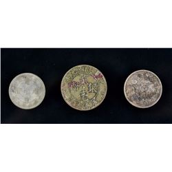 3 PC Assorted Chinese Silver Coin