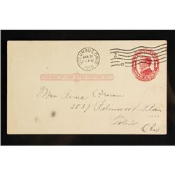 1913 United States 1 Cent Postal Stationary Card