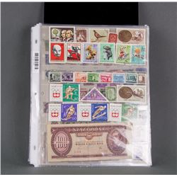 Assorted Worldwide Stamps and Paper Collection