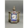 Image 1 : Germany Cloisonne Clock Germany 1883 Mk Worked