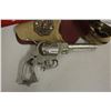 Image 2 : Stanley Wooden Leveler, Tin Motorcycle, Red Ranger Toy Gun& Kenworth Belt Buckle