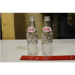 Small Vintage Pepsi-Cola Bottles (2)