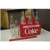 Image 1 : Vintage Coca-Cola Bottles (9) w/Carrying Case