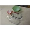 Image 2 : Fire King Oven Ware Bowl, Fire King Refrigerator Dish& Pyrex Refrigerator Dish