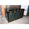 Image 1 : Green Metal Trunk (36”x20”x21”)