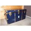 Image 1 : Blue Metal Trunk w/Key (36”x20”x20”)