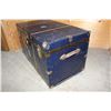 Image 3 : Blue Metal Trunk w/Key (36”x20”x20”)