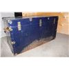 Image 4 : Blue Metal Trunk w/Key (36”x20”x20”)