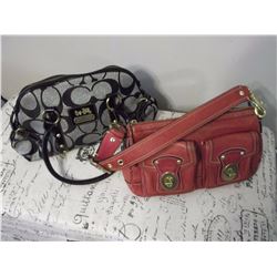 Coach Purses (2) (1 Cloth And 1 Leather)