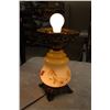 Image 2 : Hurricane China Lamp, Lighted Base, Works