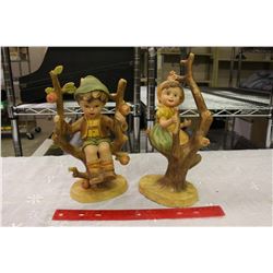 Pair Of Hummel Style Ornaments