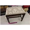 Image 1 : Walnut Vanity Bench With Crochet Seat (13"x20")