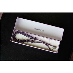 Amethyst Cut Crystal Necklace