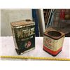 Image 2 : Pair Of Oil Tins (BA Autolene And Imperial Marvellube)