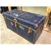Image 1 : Blue Metal Trunk, 36"x17"x18"