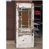 Image 2 : Wooden Door With Stained Glass Insert 79"x32"