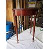 Image 1 : Vintage Half Moon End Table, 24"x29"x12"