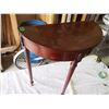 Image 2 : Vintage Half Moon End Table, 24"x29"x12"