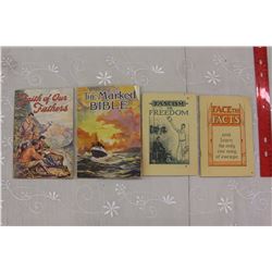 1920's&30's Vintage Relgious Books(4)(Watch Tower& R&H. Pub. Assn.)