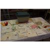 Image 1 : Little Rubbermaid Tub w/1950's Envelopes w/Letters, Cards, Advertisements, Etc
