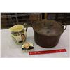 Image 1 : Crown Devon Pitcher, Lancasters Winston Church Container& Brass Pot