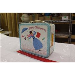 Aladdin Embossed Mary Poppins Tin Lunch Box w/Thermos