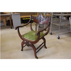 Antique Wooden Chair (34 x22 x24 )