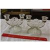 Image 1 : Vintage Glass Candle Holders (2)