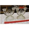 Image 3 : Vintage Glass Candle Holders (2)