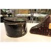 Image 2 : Two Antique Tin Hat Containers