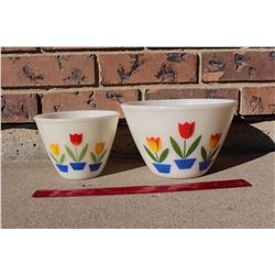 Fire King Milk Glass Bowls (2)
