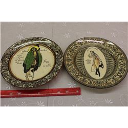 Royal Doulton Display Plates (2)(Old English Sayings& Proverbs)