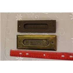 Antique Mail Slots (2)